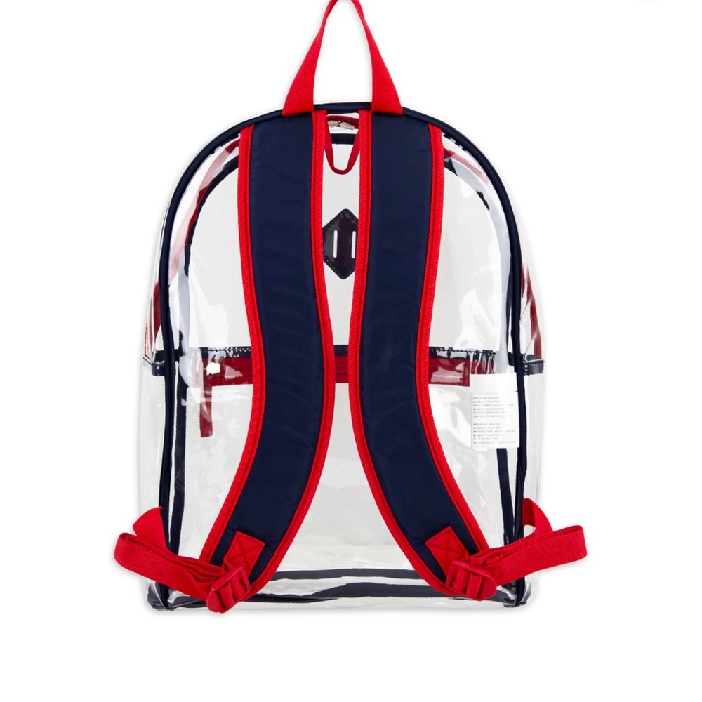 Eastsport Clear Backpack With Zipper Pouch Set - Multiple Colors, Pack of 4, New - Picture 12 of 16